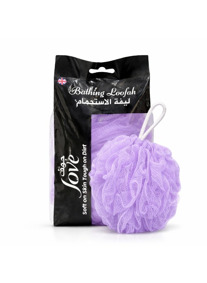 Jove Bath Loofah Sponge – Soft & Gentle Exfoliating Shower Puff for Body Cleansing - Image 1